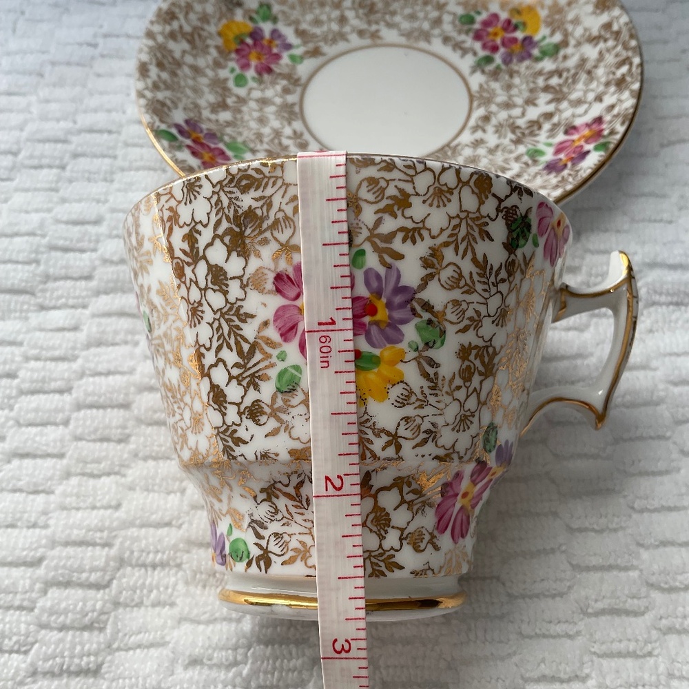 Phoenix Bone China - T. F. & S. Ltd - Teacup and Saucer Made in England - Picture 14 of 16
